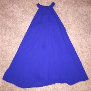 Short blue dress